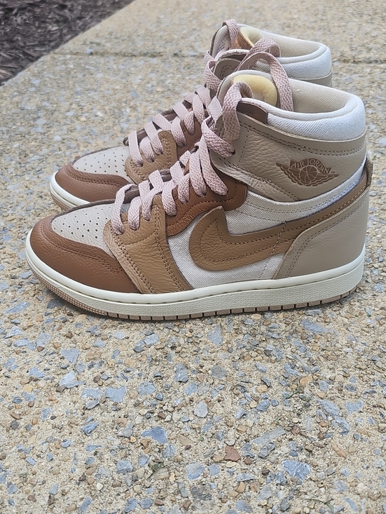 Jordan Shoes - Jordan Women’s Mid-Top Sneakers in Brown, Tan, and Cream
